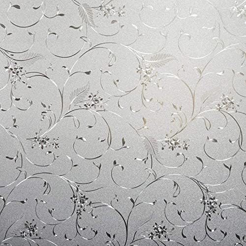 Niviy Window Privacy Film Decorative Static Cling Non-Adhesive, 41.2"x314.9" by Niviy