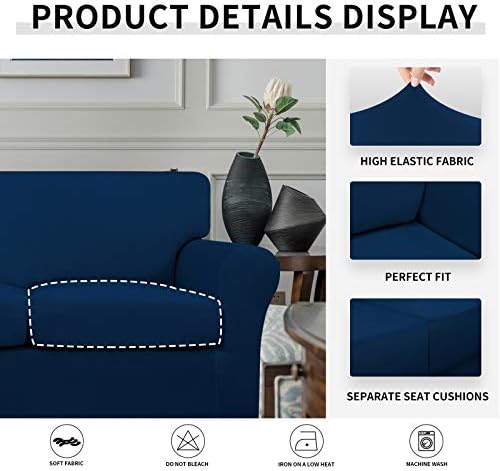 Easy-Going 4 Pieces Oversized Stretch Couch Cover for Dogs Washable - Image 6