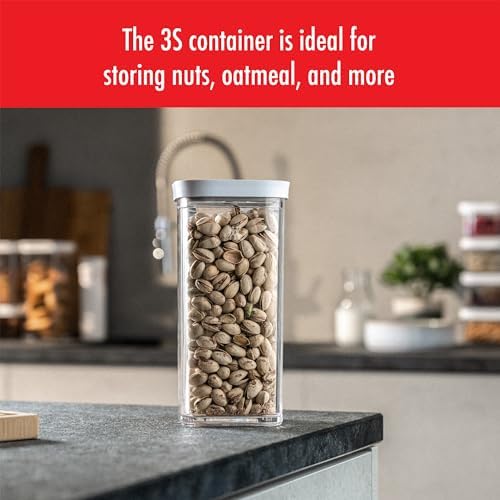 ZWILLING Fresh & Save CUBE Storage Organizer, 3S - 1.25-qt, Pantry Organizers and Storage, Plastic, BPA-Free Airtight Dry Food Storage Container for Storing Brown Sugar, A 2-pound Bag of Rice and more - Image 2