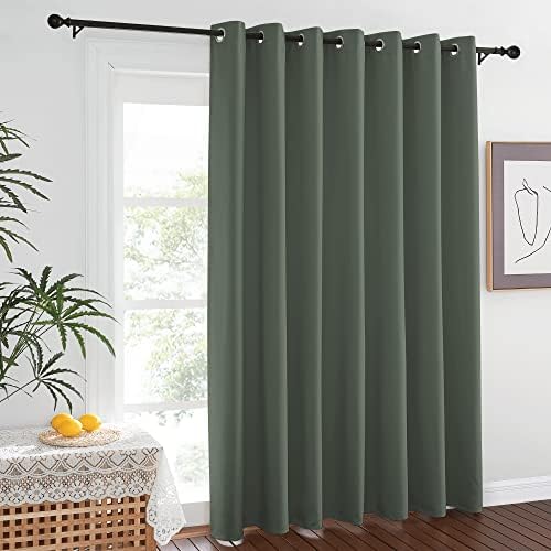 NICETOWN Loft Noise Blocking Room Divider Curtain Screen Partitions, Basement Hospital Medical Clinic Spa Lab Cubicle Space Divider Privacy Screen (Dark Mallard, 1 Panel, 8.3ft Wide x 9ft Long) - Image 7