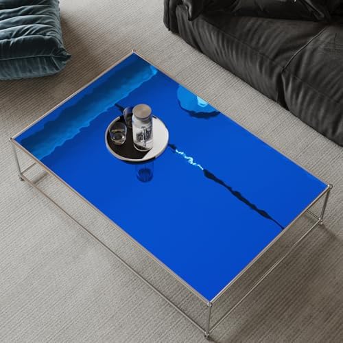 VaryPaper 15.7''x78.7'' Royal Blue Mirror Contact Paper Peel and Stick Flexible Mirror Sheets Self Adhesive Vinyl Blue Mirrored Stickers Reflective Mirrored Wallpaper for Crafts Home Decor Cabinets - Image 4