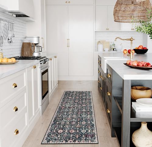 Lahome Moroccan Kitchen Runner, 2x5 Rug Runners for Hallways Non Slip - Image 5