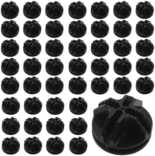 48 Pack Black Plastic Cube Connectors by PHITUODA