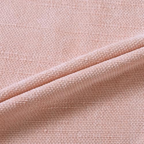 Set of 4 Soft Textured Decorative Throw Pillow Covers 18x18 Inch Cozy Farmhouse Cushion Cover Square Accent Pillow Cases for Bed Couch Sofa Living Room, Light Pink - Image 6