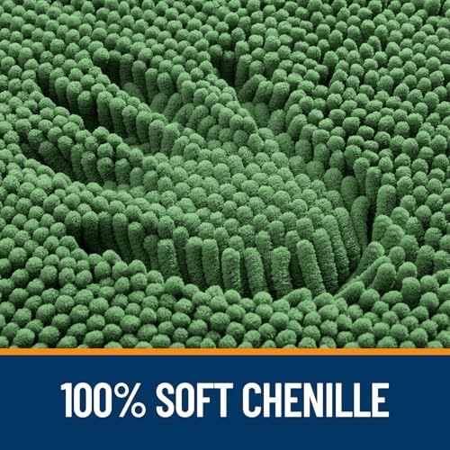 OLANLY Large Bathroom Rugs 59x35, Extra Soft Absorbent Chenille Bath Rugs - Image 3