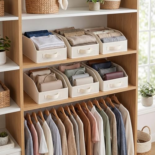 GRANNY SAYS Closet Organizers, 10"Lx15¾"Wx6¾"H Pearl White, 6-Pack - Image 2
