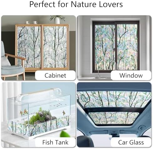 LEMON CLOUD Rainbow Window Privacy Film with Tools, 35.4" x 78.7" - Image 6