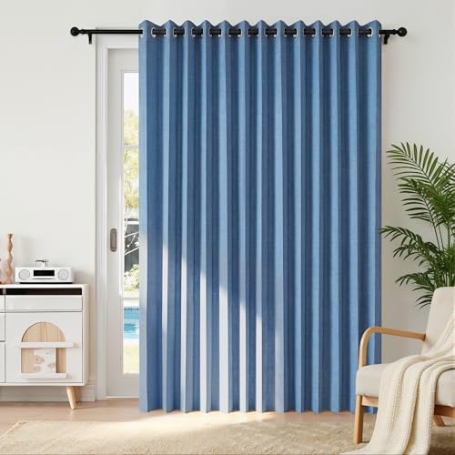 RYB HOME Accordion Style Room Divider Curtains 100% Blackout by RYBHOME