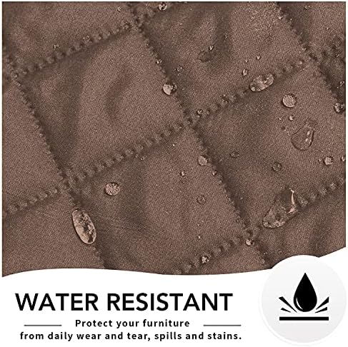 Easy-Going Reversible Couch Cover, Oversized Recliner, Brown/Brown - Image 4