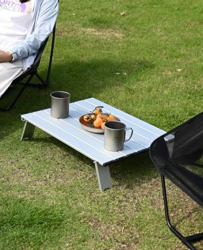 iClimb Ultralight Compact Mini Beach Picnic Folding Table with Carry Bag - Image 2