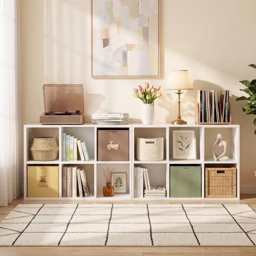 8 Cube Storage Organizer, Multifunctional Bookcase, White Cube Bookshelf - Image 6