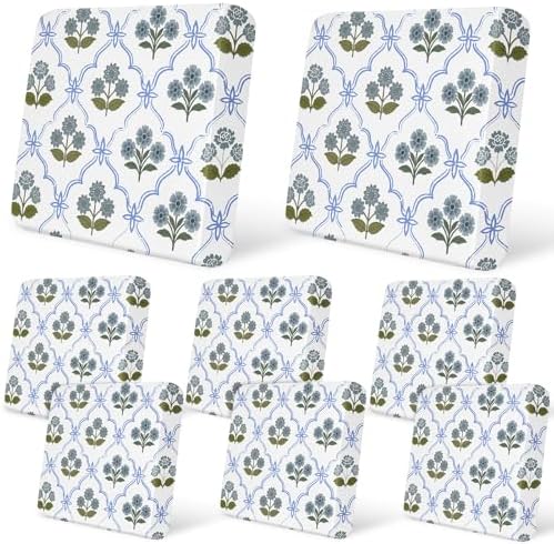 8Pcs Patio Cushion Covers Stretch Outdoor Furniture Protector Slipcovers by pickyNproud