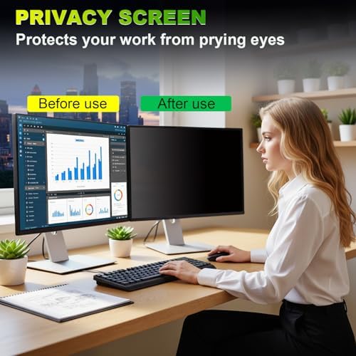 2 Pack Privacy Screen for 21.5 Inch 16:9 (47.7x26.8cm) computer Monitor - Image 2