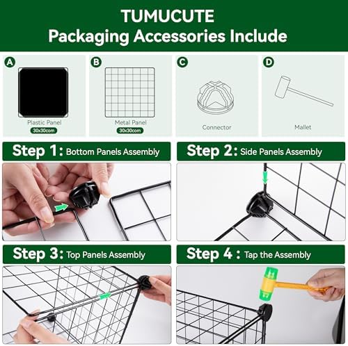 Wire Cube Storage Organizer, 12-Cube Metal Storage Shelves Bookshelf, Stackable Modular Closet Organizer for Bedroom Living Room, Office,Storage Shelves - Image 4