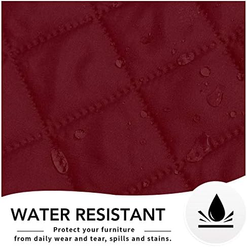 Easy-Going Reversible Couch Cover, Oversized Recliner, Christmas Red/Ivory - Image 4