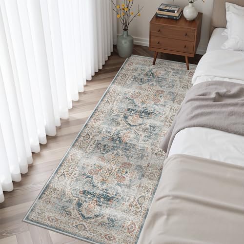Madane Washable Runner Rug 2x6 Runners for Hallways Non Slip, Navy - Image 3