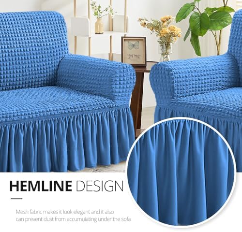 NICEEC Loveseat Covers Washable Love Seat Couch Covers Slipcover with Skirt - Image 4