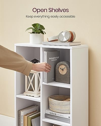 VASAGLE Set of 2 Bookshelves, 5 Cubes, 19.7 x 9.4 x 31.5 Inches - Image 6