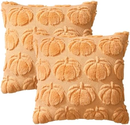 MIULEE Fall Pillow Covers Pumpkin Fall Decor 16x16 Pumpkin - Image 7