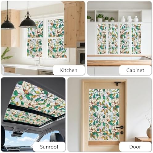 Kromapolis Window Privacy Film, Stained Glass Sticker, 35.4" x 157.4" - Image 5