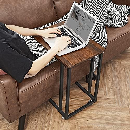 VASAGLE C Shape End Table for Couch or Sofa, Industrial Small Side Table - Image 2