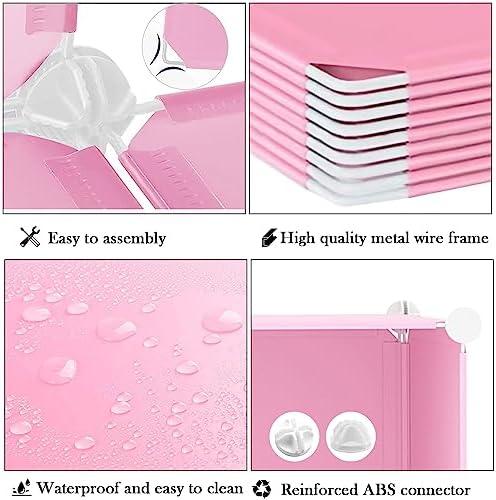 AWTATOS 12 Cube Storage Organizer, Closet Organizers Storage Shelves, Pink - Image 6