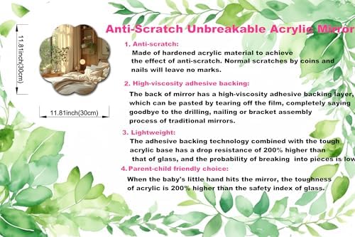Shatterproof Scratch-Resistant Wall Mirror for Room Decorative - Image 3