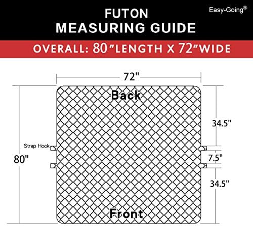 Easy-Going Reversible Couch Cover, Large Futon Sofa, Gray/Light Gray - Image 6