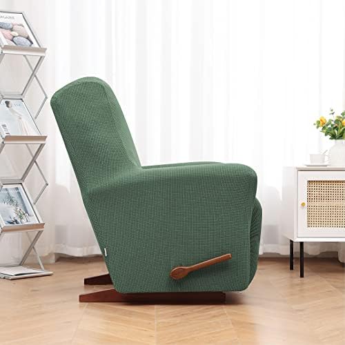 KEKUOU Recliner Chair Covers, 1-Piece Lazy Boy Recliner Cover,Greyish Green - Image 3