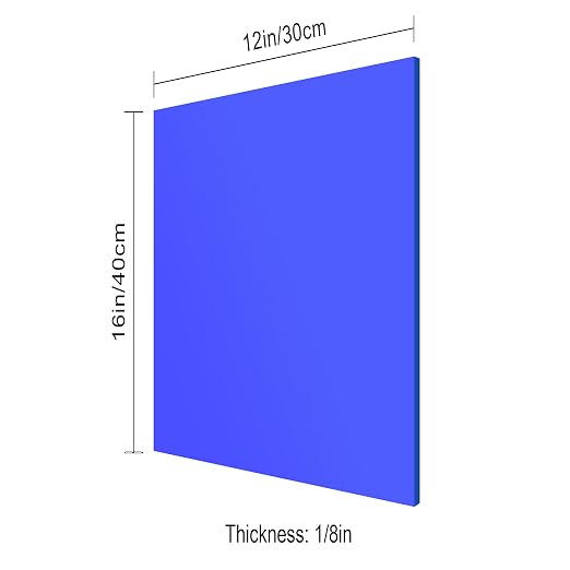 12x16 Inches Blue Mirror Acrylic Sheet – 2 Pcs Reflective Acrylic Panel for DIY Crafts, Home Décor & More (30x40 cm) - Image 2