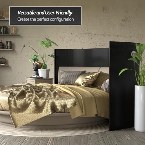 Red Lantern 4 ft. Short Bamboo Wave Screen - Black - Image 6