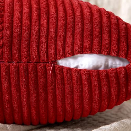 MIULEE Christmas Red Decorative Throw Pillow Covers for Couch 20x20 Inch - Image 3