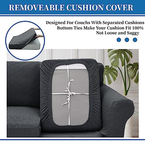 XINEAGE 2-Piece Stretch Armchair Sofa Cover, Washable Couch Covers for Dog - Image 6