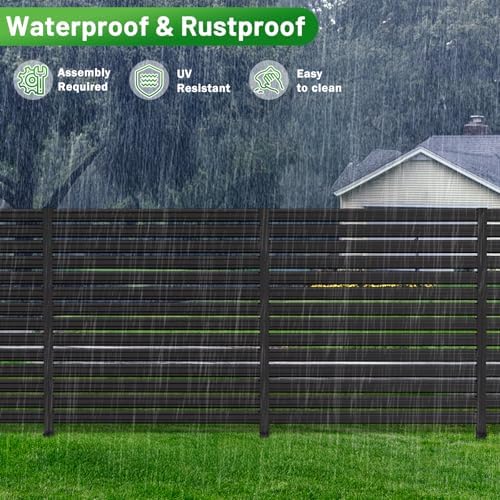 No-Dig Metal Privacy Fence Screen, 42" H × 38" W Air Conditioner Fence - Image 6