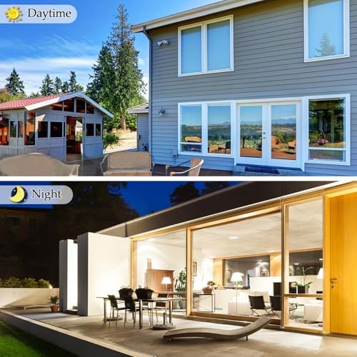 Niviy One Way Window Privacy Film with Installation Tools Window Tint for Home See Out Not in Effect Anti UV Heat Control Glass Door Film for Home Office (Black Silver 23.6" x 236") - Image 6