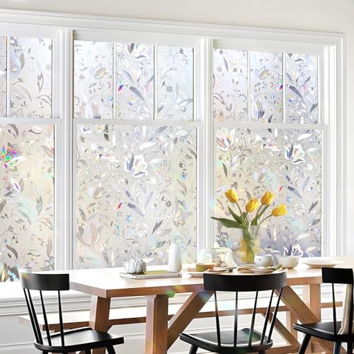 HIDBEA Window Privacy Film, 3D Stained Glass Static Cling 23.6 in x 78.7 in - Image 6
