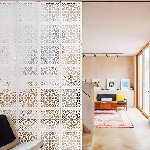 ANMINY Hanging Room Divider Panels, 24 PCS White - Image 5