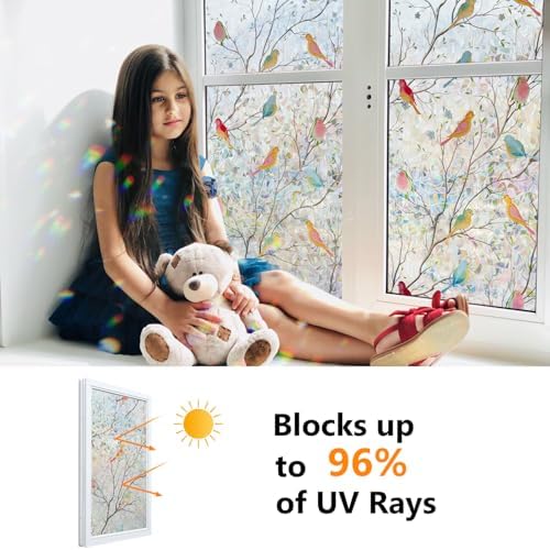 Ranzdn Window Privacy Film, Stained Glass Static Cling, 23.6" x 78.7" - Image 3