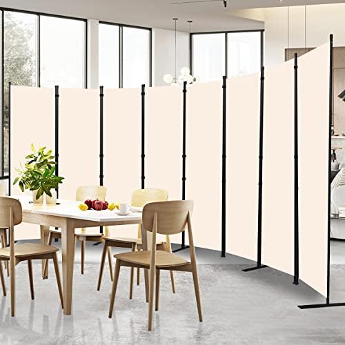 8 Panel Wide Room Divider Wall Screen for Room Separation,176''W x 71''H by HOMSCREENER