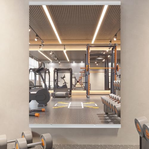 pertetey 63 x 28 in Home Gym Mirror, Frameless, 1-Pack by PERTETEY