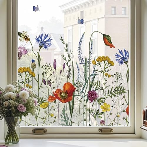 Stained Glass Window Film, Window Privacy Film Rental Friendly,17.5X78.7 - Image 3