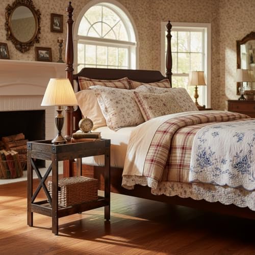 Narrow Side Table, Slim End Table,Sofa Side Table, End Table Nightstand for Bedroom, Living Room, Small Spaces - Image 7