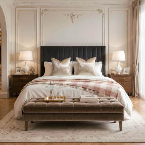 GIGIZAZA Crushed Beige Velvet Throw Pillow Covers 20x20 Pack of 2 - Image 5