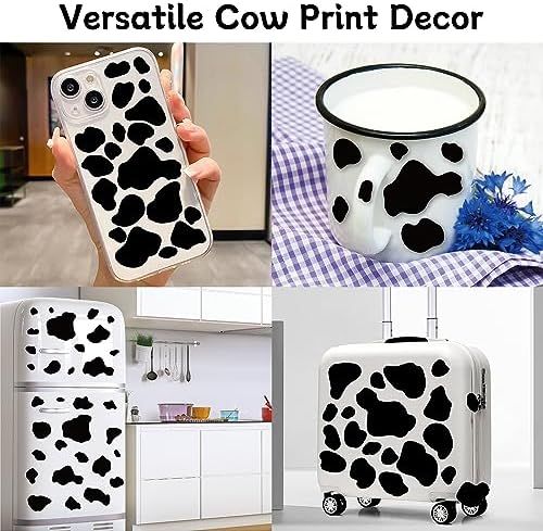 AOWDIAO 280 Pieces Cow Print Stickers Peel and Stick Vinyl Decals for Wall, Car, Laptop, Water Bottle & Home Decor - Image 4