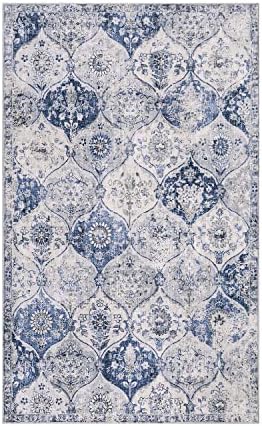 Lahome Moroccan Washable Small Area Rug, 3x5 Rugs for Bedroom Living Room by Lahome