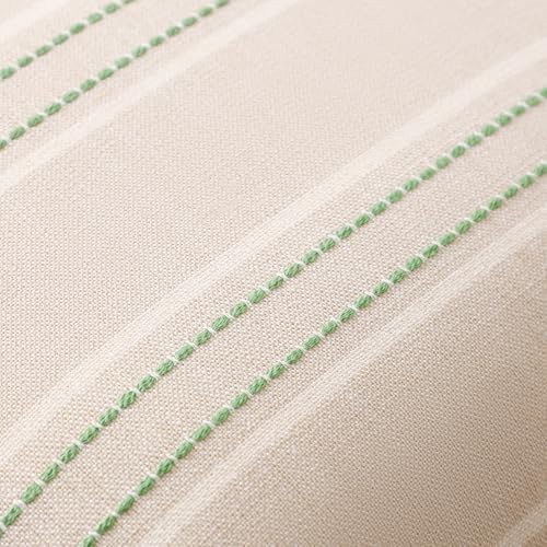 Hckot Stripe Throw Pillow Covers 24x24 Set of 2 Light Green Pillow Covers - Image 3