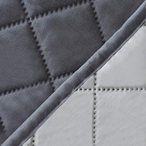 Easy-Going Reversible Couch Cover, 4 Seater Sofa, Gray/Light Gray - Image 6