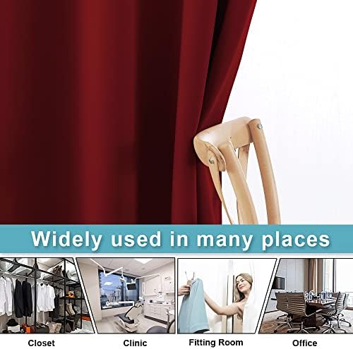 RYB HOME Privacy Curtain for Sliding Glass Door Locker Room Basement Closet - Image 5