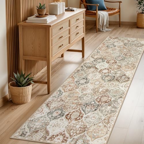 Lahome Moroccan Hallway Rug, 2'5''x8' Kitchen Runner Rugs Non Skid Washable by Lahome