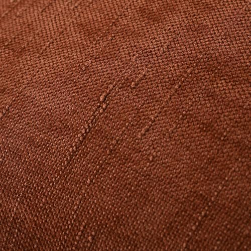 Set of 4 Soft Textured Decorative Throw Pillow Covers 20x20 Inch Cozy Farmhouse Cushion Cover Square Accent Pillow Cases for Bed Couch Sofa Living Room, Beige Rust Orange - Image 5
